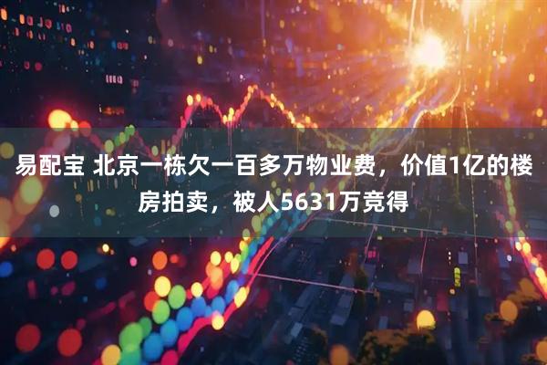 易配宝 北京一栋欠一百多万物业费，价值1亿的楼房拍卖，被人5631万竞得
